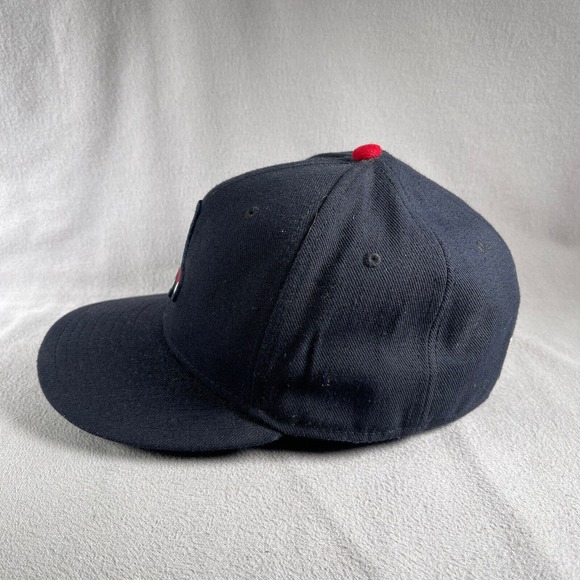 Boston Red Sox Hat Mens Fitted 7 Blue New Era Baseball‎ Cap MLB Embroidered - Picture 2 of 13